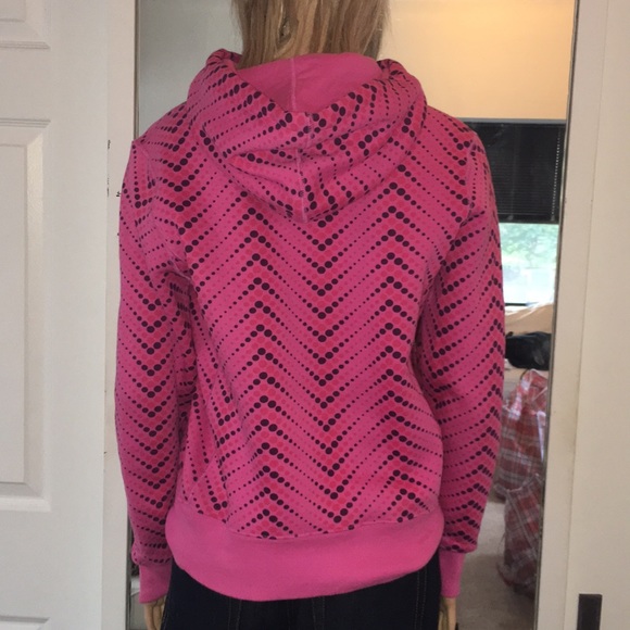 Great “Nike” Pink Circle Jaggard Print Sweatshirt - Picture 6 of 6